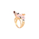 Hand Painted Enamel Adjustable Unicorn and Star Rings Set Jewelry