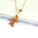 Hand Painted Enamel Glaze Horse Natural Pearl Necklace