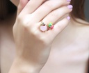 Hand Painted Enamel Glaze Cute Koala Resin Necklace Clavicle Chain