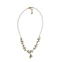 Black Poppy Flower Fruit Series Necklace
