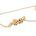 Hand Painted Enamel Glaze Zircon leopard Pendant Necklace