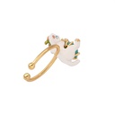 Hand Painted Enamel Glaze Tulip Brooch