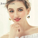 Blossom Blue Bird Enamel Earrings Jewelry Stud Earrings