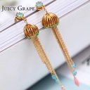 Mouse Numpkin Crystal Shoes Enamel Earring Stud Clip Earring