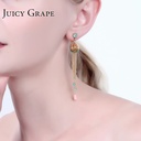 Mouse Numpkin Crystal Shoes Enamel Earring Stud Clip Earring