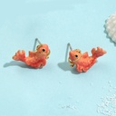 Monkey Enamel Earrings Jewelry Stud Earrings