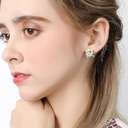 Multi-color Mushroom Ladybug Enamel Earrings Jewelry Stud Clip Hook Earrings