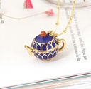 Owl Sapphire Tassel Enamel Earrings Jewelry Stud Earrings