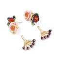 Parrot Flower Cristal Colorful Luxury Enamel Ring