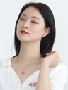 Pearl Bird Enamel Earrings Jewelry Stud Clip Earrings