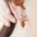 Penguin Seahorse Enamel Earring Stud Clip Earrings