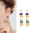 Pink Unicorn Enamel Earrings Jewelry Stud Clip Earrings