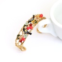 Rabbit Bunny Carrot Gold Plated Jewelry Enamel Bracelet