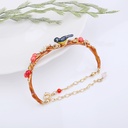 Rabbit Calliopsis Alice Series France Style Enamel Bracelet