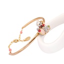 Butterfly Pendant Enamel Glaze Tassel Chain Necklace
