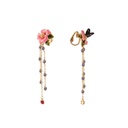 Red Mouse Earring for Chinese Zodiac Mouse Year 2020 Pure Silver Stud Earring
