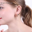 Red Peach Heart Enamel Earrings Jewelry Earrings Eardrop