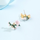 Butterfly Sapphire Enamel Earrings Jewelry Clip Hook Earrings