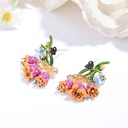 Rose Series Blue Flower Melissa Branch Gemstone Bracelet