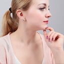 Calliopsis Ladybug Asymmetry Enamel Earrings Jewelry Stud Earrings