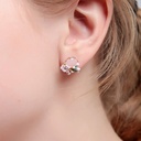 Calliopsis Ladybug Asymmetry Enamel Earrings Jewelry Stud Earrings