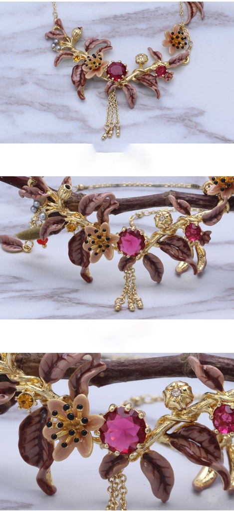 Spring New Provence Series Joker Mimosa Charm Vintage Enamel Brooch