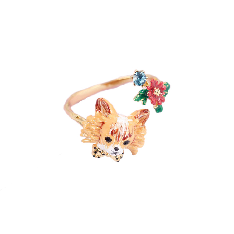 Cartoon Biscuit Bride Bridegroom Enamel Earrings Jewelry Stud Earrings