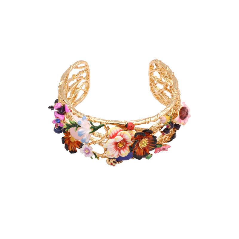 Strawberry Gem Enamel Earrings Jewelry Stud Earrings