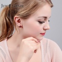 White Pink Flower Bee Enamel Earrings Jewelry Stud Earrings