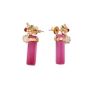 Winter Garden Series Violet Chinese Herbaceous Two-tone Flower Brooches