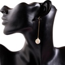 Round Flower Pendant Jewelry Hook Earrings