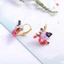 Woodpecker Gold Plated Jewelry Enamel Bracelet