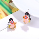Enamel Glaze Monkey Necklace Gold Defence Allergy Ornaments