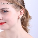 Cute Yellow Chicken Enamel Earrings Chick Flower Jewelry Clip/Stud Earrings