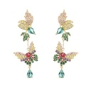 Colored Butterfly Enamel Open Bracelet