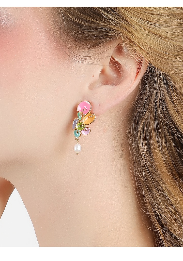 Round Face Suitable Earrings Fairy thin Mori students super fairy earrings female niche