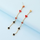 Hand Painted Enamel Glazed Cute Panda Inlaid Gem 925 Silver Needle Earrings