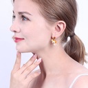 Enamel Glazed Antlers Starry Sky Inlaid Zircon Clavicle Chain Necklace