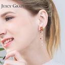 Mouse Numpkin Crystal Shoes Enamel Earring Stud Clip Earring