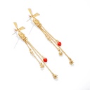 Starfish waves Pearl Enamel Earrings
