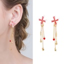Starfish waves Pearl Enamel Earrings