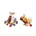 Dalmatian and Bone Enamel Pendant