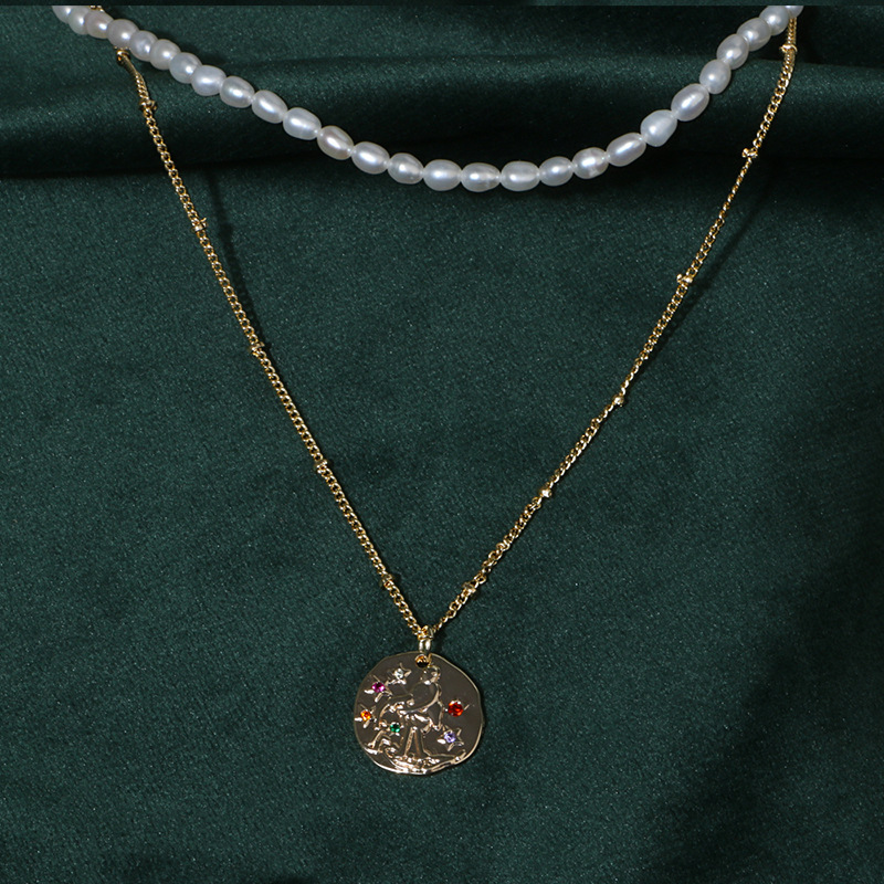 Freshwater Pearl With 14K Gold Plated Chain Necklace