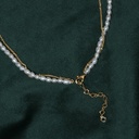 Freshwater Pearl With 14K Gold Plated Chain Necklace