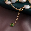 Hand Enameled Bell Orchid Flower Necklace