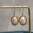 Freshwater Pearl Bridesmaid Wedding Hook Earrings 14k Gold Filled