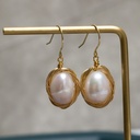 Ginkgo Leaf Long Tassel Enamel Earrings