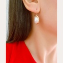 Rabbit and Balloon Asymmetrical Enamel Earrings