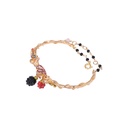 Black And Red Raspberry Enamel Bracelet