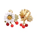 Yellow Chick and Heart Enamel Adjustable Ring